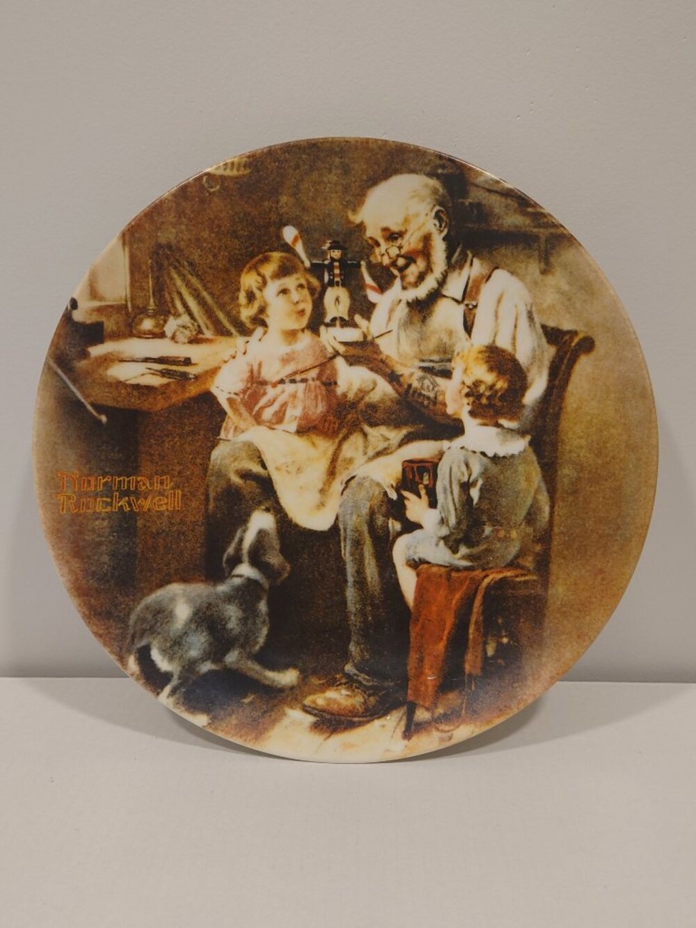 Norman Rockwell "The Toy Maker" 1977 Collector Plate
